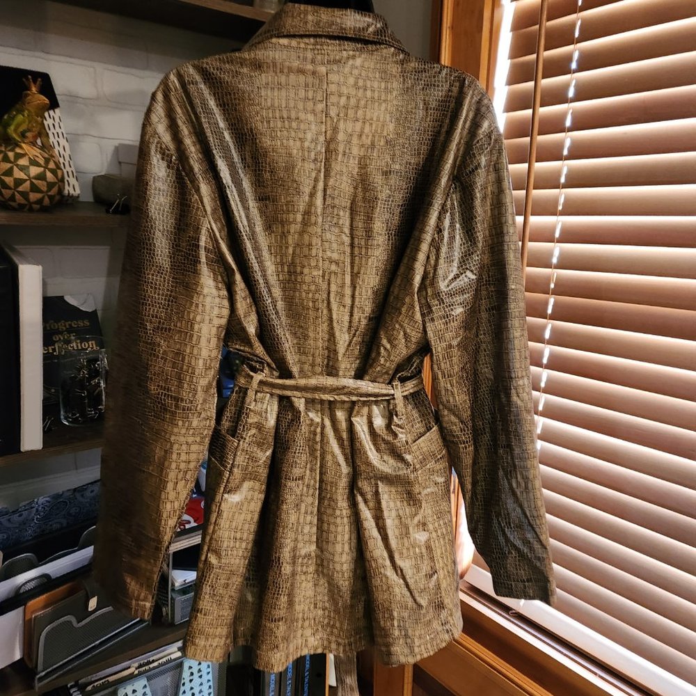 .Snake Print Raincoat/Spring Coat by Beware! - Picture 2 of 4